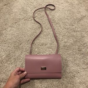 Lilac Kate Spade Wallet on Chain
